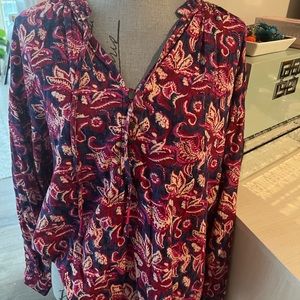 NWT paisley button down